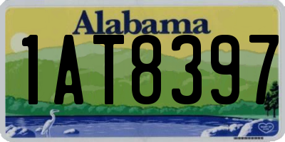 AL license plate 1AT8397