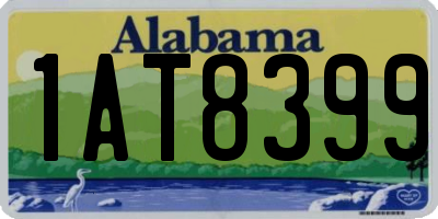 AL license plate 1AT8399