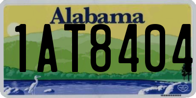 AL license plate 1AT8404