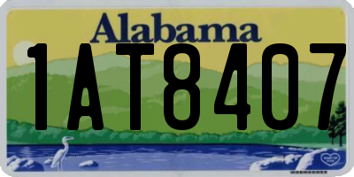 AL license plate 1AT8407