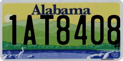 AL license plate 1AT8408