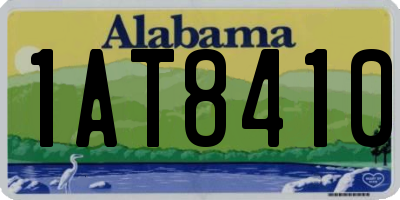 AL license plate 1AT8410