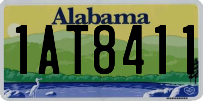 AL license plate 1AT8411