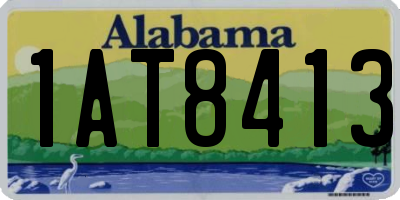 AL license plate 1AT8413