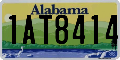 AL license plate 1AT8414