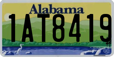 AL license plate 1AT8419