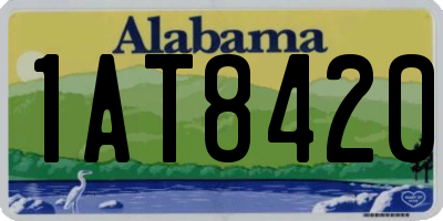 AL license plate 1AT8420