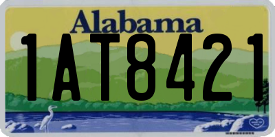 AL license plate 1AT8421