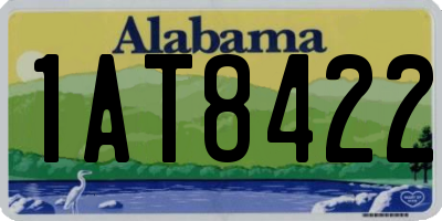 AL license plate 1AT8422