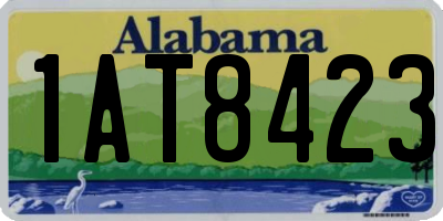 AL license plate 1AT8423