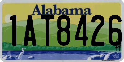 AL license plate 1AT8426