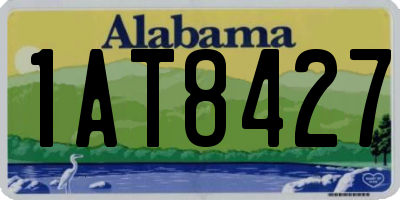 AL license plate 1AT8427