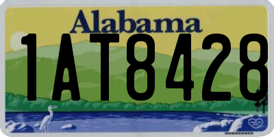 AL license plate 1AT8428