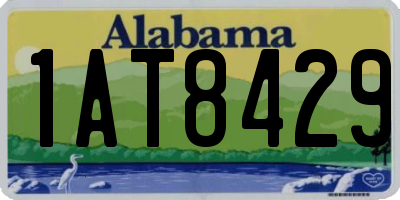 AL license plate 1AT8429