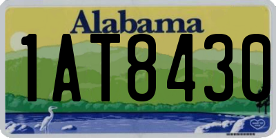 AL license plate 1AT8430