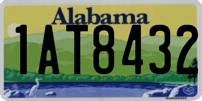 AL license plate 1AT8432