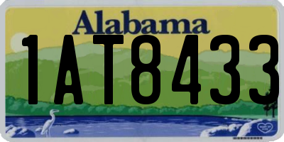 AL license plate 1AT8433