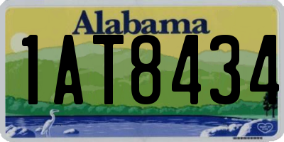 AL license plate 1AT8434