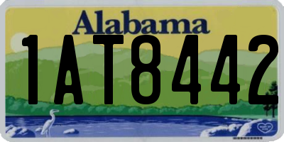 AL license plate 1AT8442