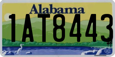 AL license plate 1AT8443