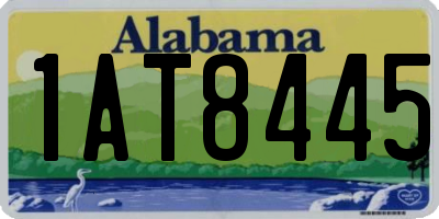 AL license plate 1AT8445