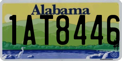 AL license plate 1AT8446