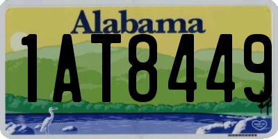 AL license plate 1AT8449