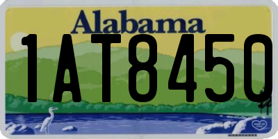 AL license plate 1AT8450