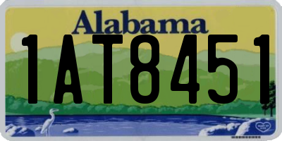 AL license plate 1AT8451