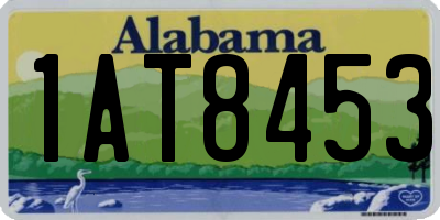 AL license plate 1AT8453