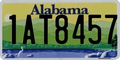 AL license plate 1AT8457