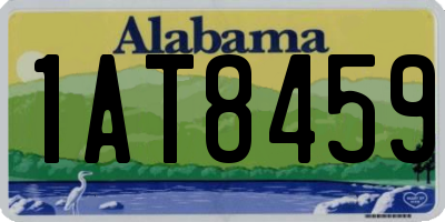 AL license plate 1AT8459