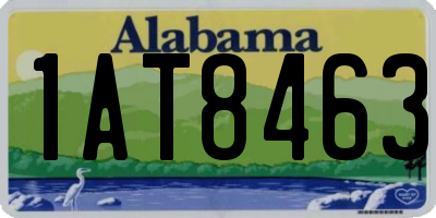 AL license plate 1AT8463