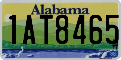 AL license plate 1AT8465