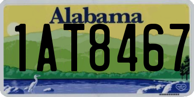 AL license plate 1AT8467