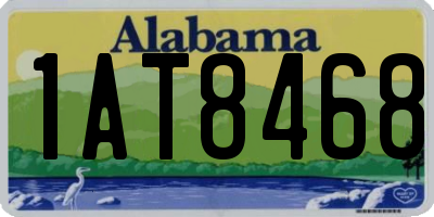 AL license plate 1AT8468