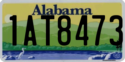 AL license plate 1AT8473