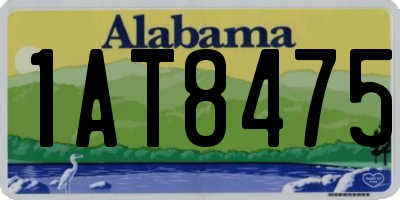 AL license plate 1AT8475