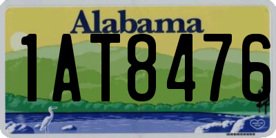 AL license plate 1AT8476