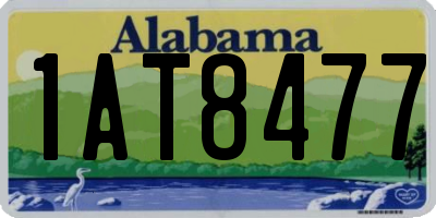 AL license plate 1AT8477