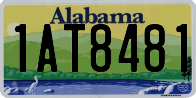 AL license plate 1AT8481