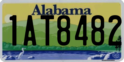 AL license plate 1AT8482