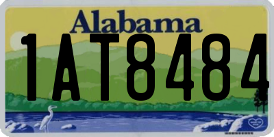 AL license plate 1AT8484