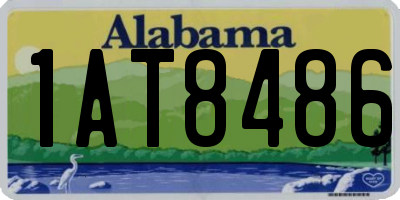 AL license plate 1AT8486