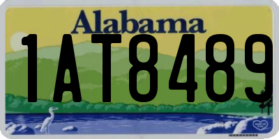 AL license plate 1AT8489