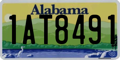 AL license plate 1AT8491