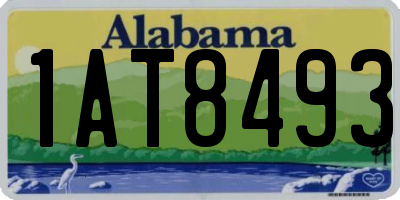 AL license plate 1AT8493