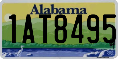 AL license plate 1AT8495
