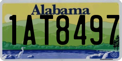 AL license plate 1AT8497