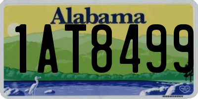 AL license plate 1AT8499